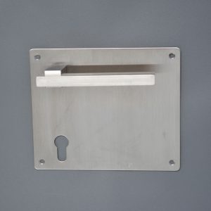 Manijas con Placa 700115E Inox.