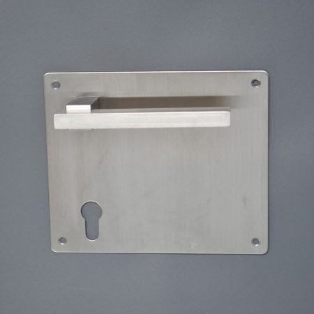 Manijas con Placa 700115E Inox.